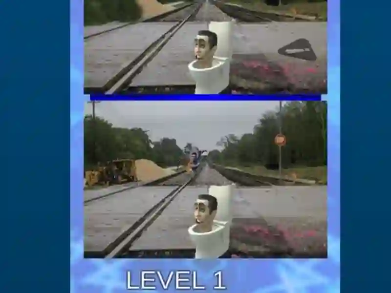 Leikur Skibidi salerni fimm munur 2 á netinu