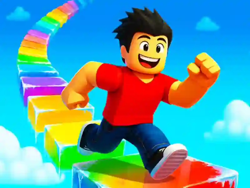 Leikur Obby Rainbow Tower á netinu