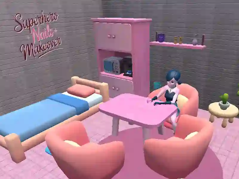 Leikur Ofurhetja neglur makeover á netinu