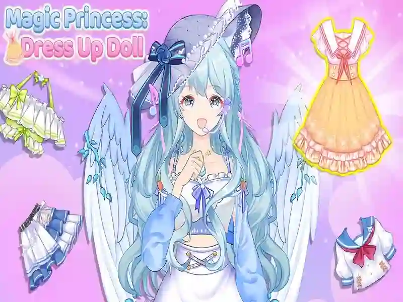 Leikur Magic Princess Klæddu upp dúkku á netinu Leikur Magic Princess Klæddu upp dúkku á netinu