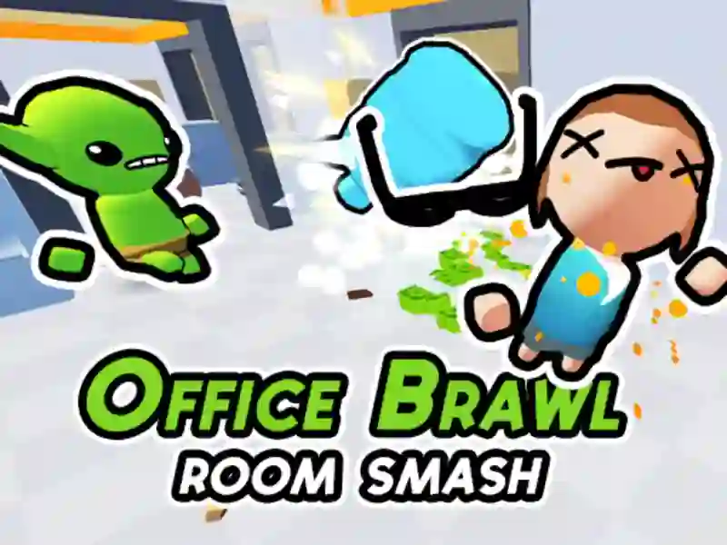 Leikur Office Brawl herbergi Smash á netinu
