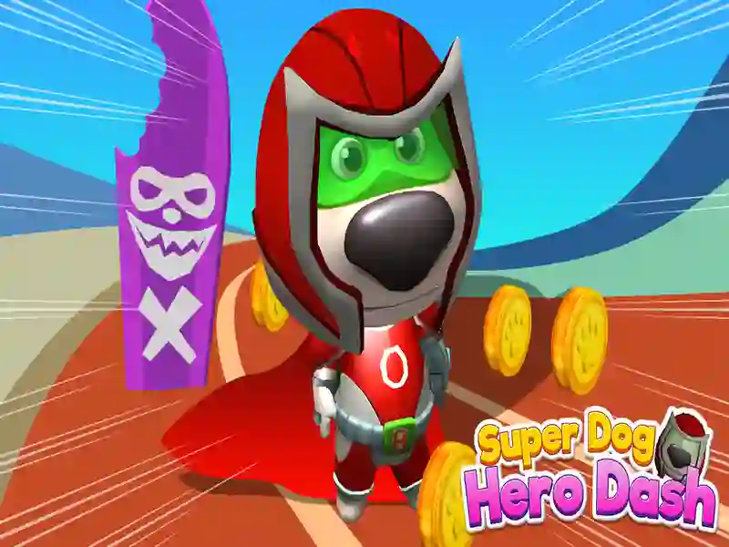 Leikur Super Dog Hero Dash á netinu