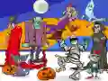 Leikur Finndu 5 mismun Halloween á netinu Leikur Finndu 5 mismun Halloween á netinu