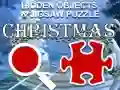 Leikur Falinn hlutir og jólapuzzle á netinu Leikur Falinn hlutir og jólapuzzle á netinu