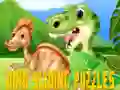 Leikur Dino Rúllupuzzle á netinu