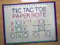 Leikur Tic Tac Toe Pappír Athugasemd 2 á netinu Leikur Tic Tac Toe Pappír Athugasemd 2 á netinu