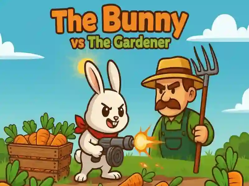 Leikur The Bunny vs The Gardener á netinu
