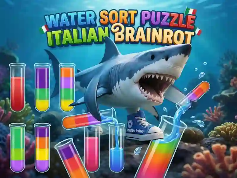 Leikur Water Sort Puzzle Italian Brainrot á netinu