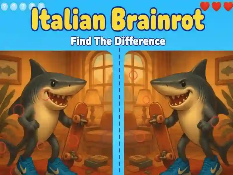 Leikur Italian Brainrot: Finndu muninn á netinu Leikur Italian Brainrot: Finndu muninn á netinu