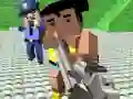 Leikur GunGame skotstríð: blokk gangster á netinu