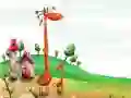 Leikur Teiknimynd Giraffe Puzzl á netinu
