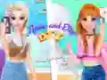 Leikur Annie og Eliza DIY Kjól Band á netinu Leikur Annie og Eliza DIY Kjól Band á netinu