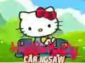Leikur Hello Kitty Bíll Púsla á netinu Leikur Hello Kitty Bíll Púsla á netinu