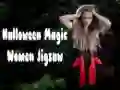 Leikur Halloween Töfrandi Kvenna Puzzl á netinu
