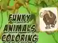Leikur Funky Dýr Litun á netinu Leikur Funky Dýr Litun á netinu