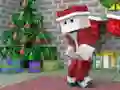 Leikur MineCraft Jólapuzzle á netinu Leikur MineCraft Jólapuzzle á netinu