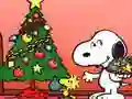 Leikur Snoopy Jólapuzzle á netinu Leikur Snoopy Jólapuzzle á netinu