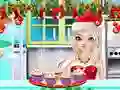 Leikur Systir Prinsessa Jól Cupcake Maker á netinu