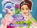 Leikur Crystal og Olivia: Raunverulegt Makeover fyrir Bestu Vinina á netinu Leikur Crystal og Olivia: Raunverulegt Makeover fyrir Bestu Vinina á netinu