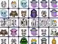 Leikur Köttur Pixel Mahjong á netinu Leikur Köttur Pixel Mahjong á netinu