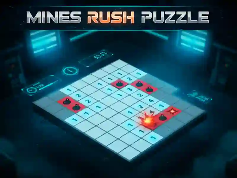 Leikur Mines Rush Puzzle á netinu