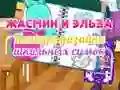 Leikur Hönnunaskrárkeppni Jasmine og Elsa á netinu Leikur Hönnunaskrárkeppni Jasmine og Elsa á netinu