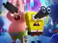 Leikur Sponge á flótta: Puzzling á netinu