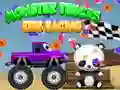 Leikur Monsters Trucks Barnar Keppni á netinu