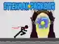 Leikur Stickman Parkour á netinu Leikur Stickman Parkour á netinu
