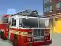 Leikur Raumast Truck Fire Drive Sim á netinu