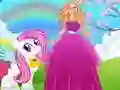 Leikur Barbie og Pony Klæðning á netinu