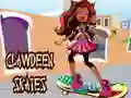 Leikur Clawdeen fer á skauta á netinu