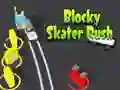 Leikur Blocky Skater Rush á netinu Leikur Blocky Skater Rush á netinu