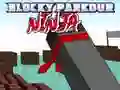 Leikur Blocky Parkour Ninja á netinu Leikur Blocky Parkour Ninja á netinu