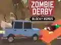Leikur Zombie Derby: Blockavegi á netinu
