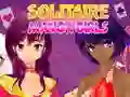 Leikur Sólitaire Manga Stúlkur á netinu