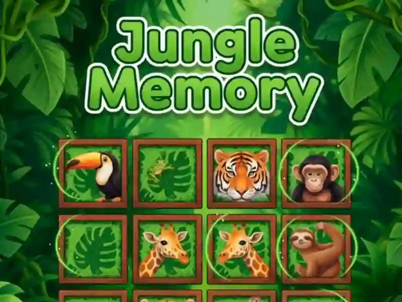Leikur Jungle Memory á netinu