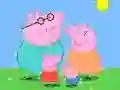 Leikur Peppa Gris: Faliðir Stjörnur á netinu Leikur Peppa Gris: Faliðir Stjörnur á netinu