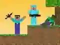 Leikur Noob vs Pro: Zombie Apokalips á netinu