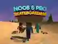 Leikur Noob og Pro Skateboarding á netinu Leikur Noob og Pro Skateboarding á netinu
