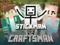 Leikur Stickman gegn Handverksmann á netinu