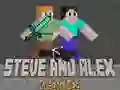 Leikur Steve og Alex: Drekaký á netinu