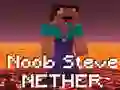Leikur Noob Steve Nether á netinu Leikur Noob Steve Nether á netinu