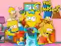 Leikur Púsl The Simpsons á netinu Leikur Púsl The Simpsons á netinu