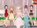 Leikur Anime Stelpurnar Klæða Leik á netinu
