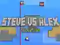 Leikur Steve gegn Alex: Rakettamaður á netinu Leikur Steve gegn Alex: Rakettamaður á netinu