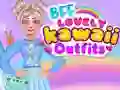 Leikur BFF Falleg Kawaii Klæðnaður á netinu Leikur BFF Falleg Kawaii Klæðnaður á netinu