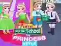Leikur Litlu stelpurnar skóli vs prinsessustíll á netinu Leikur Litlu stelpurnar skóli vs prinsessustíll á netinu