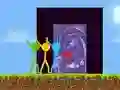 Leikur Stickman Kanína Hop Tru á netinu