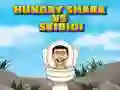 Leikur Hungry Shark gegn Skibidi á netinu